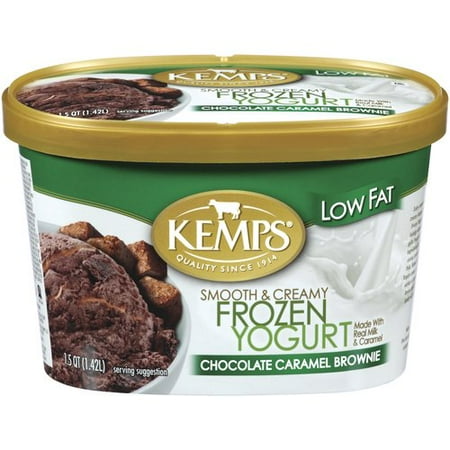 Kemps Chocolate Caramel Brownie Low Fat Frozen Yogurt, 1.5 qt - Walmart.com