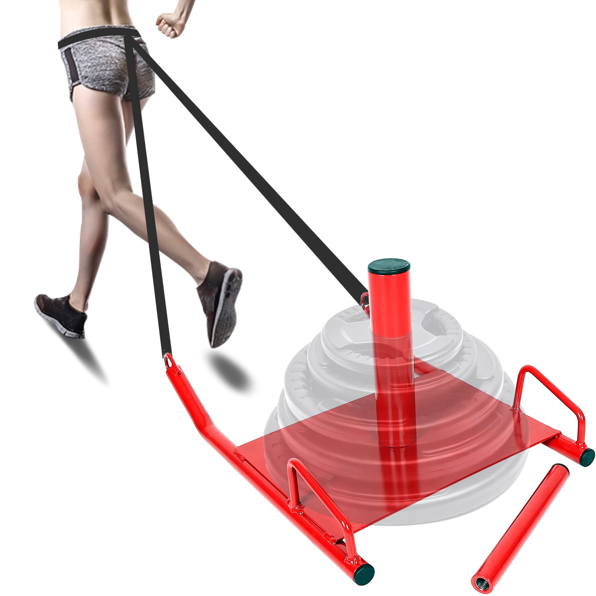 Power Speed Sled Resistor Sprint Sledge Sports Training for Weight Plates by FH 