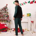thumbnail image 3 of Yesfashion Christmas Pajamas for Family Pjs Matching Sets PlaidShirts Pants Sleepwear Nightwear Men, 3 of 5