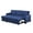Blue In Fabric, variant on Pemberly Row Velvet Reversible Sleeper Sectional with Storage in Dark Gray