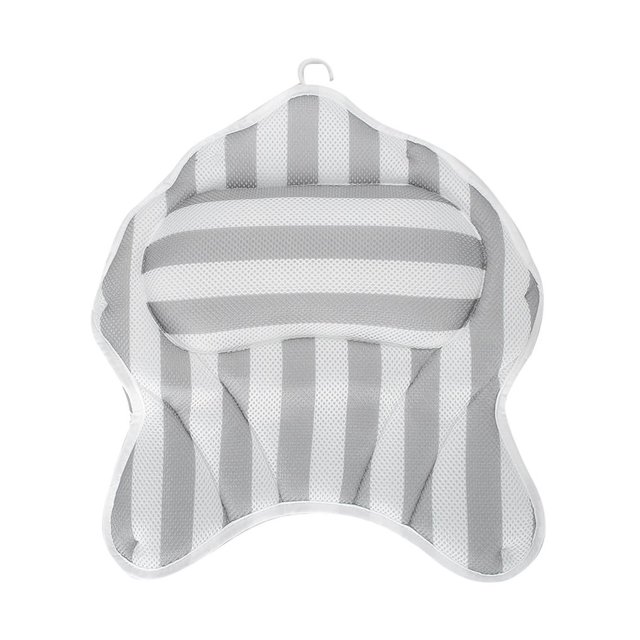 Almohada De Baño De Malla Transpirable Para El Hogar Con 6 Ventosas, Alfombrilla Para Bañera Para Apoyar El Cuello De La Cabeza matsuzay AF000309-00