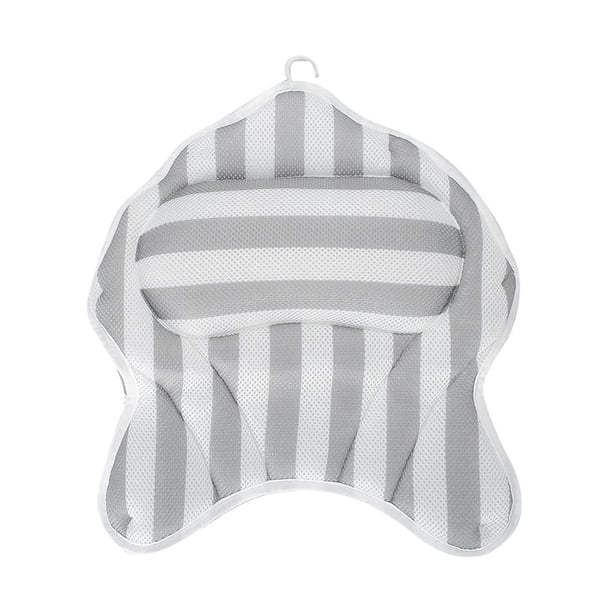 Almohada De Baño De Malla Transpirable Para El Hogar Con 6 Ventosas, Alfombrilla Para Bañera Para Apoyar El Cuello De La Cabeza Guardurnaity AF000309-00