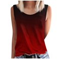 thumbnail image 5 of QUNYINEY Sleeveless Women Tank Top Gradient Crew Neck Casual Tops Loose Going Out Summer Tank Tops, 5 of 5