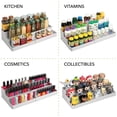thumbnail image 3 of Estante de almacenamiento mDesign expandible de 3 niveles, gris claro, 3 of 8