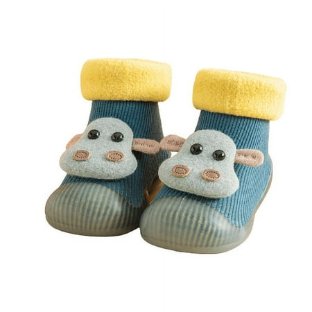 

HBYJLZYG Baby Sock Shoes Indoor Floor Shoes Prewalker Shoes Winter Baby Toddler Shoes Soft Anti-Slip Sole Shoes Cute Cartoon Winter Shoes