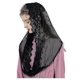 thumbnail image 2 of Mantilla Veil Infinity Catholic Church Latin Mass Holy Communion Religious Ceremony Head Cover Formal Lace Scarf White Black V111, 2 of 5