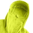 thumbnail image 5 of Mens Hooded Sun Protection Windbreaker Jacket Mask Lightweight Breathable Athletic Coat with Zip Pockets for Fishing Hiking Climbing, Green, XS, 5 of 8