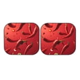thumbnail image 7 of Daiia Floating Red Chili Peppers 2PCS Car Windshield Sun Shade, Foldable Sun Shield for Car Front Window, Auto Sun Blocker Visor Protector Universal for Truck SUV Pickup-Medium, 7 of 7