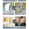 thumbnail image 5 of Shatterproof Wall Mirror Full Length Mirror,Plexiglass Mirrors for Wall,Full Body Mirror for Bedroom,Gym Mirrors for Home,x4 Pack,Workout Unbreakable Kids Safe,Over the Door, Long Wall Mounted, 5 of 5