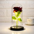 thumbnail image 3 of Advancent Flor de rosa eterna, pantalla de cristal, belleza, lámpara LED con batería, boda, cumpleaños, decoración de fiesta de San Valentín Iluminación navideña Advancent HA021815-00, 3 of 6