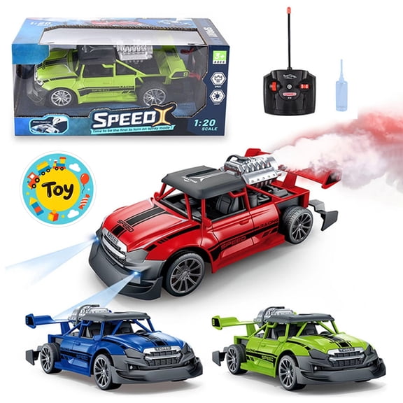 Spray Remote Control Racing Car, Electric High Speed RC Toy Automobile, Water Mist Spray & Bright Headlight, Wireless Simulation Vehicle, Kids Birthday Gifts, Indoor Outdoor Driving Play Model