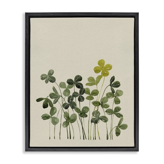 Hidden Gems Botanicals Black Framed Floater Canvas Wall Art, design by Grace Popp