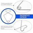 thumbnail image 3 of 50 Pcs Wall Mounted Hooks Suspended Ceiling Hook Metal Cup Hook Hanging Sign Hanger T- Bar Squeeze Clip, 3 of 4