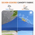 thumbnail image 5 of Dozzle Instant Pop Up Canopy Tent 10x10 Feet - Heavy Duty Waterproof Outdoor Canopy with Sand Bags, Carrying Case for Parties, Camping, Beach & Backyard Shade，Blue, 5 of 6