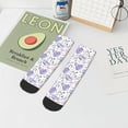 thumbnail image 7 of Pofeuu Lavender Flowers Print 30cm Socks, Adult Running Hiking Socks for Youth and Adult, 7 of 7