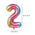 thumbnail image 2 of 8pcs 2nd Birthday Party Balloons, 2 of 3