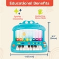 thumbnail image 4 of Teclado de juguete musical B. toys Hippo Pop para niños pequeños de 12 años o más, 4 of 6