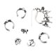thumbnail image 3 of 7pcs Sterne Ohrclip Ohrringe Vintage Yuyangstore Puños de oreja de plata antiguos, 3 of 8
