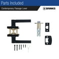 thumbnail image 4 of Brinks Contemporary Passage Lever Doorknob, Matte Black, 4 of 7