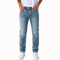 thumbnail image 3 of SAWOBUUN Women High Waist Straight Leg Jeans 4 Button Washed Gradient Denim Pants Thick Winter Casual Denim Jeans, 3 of 9