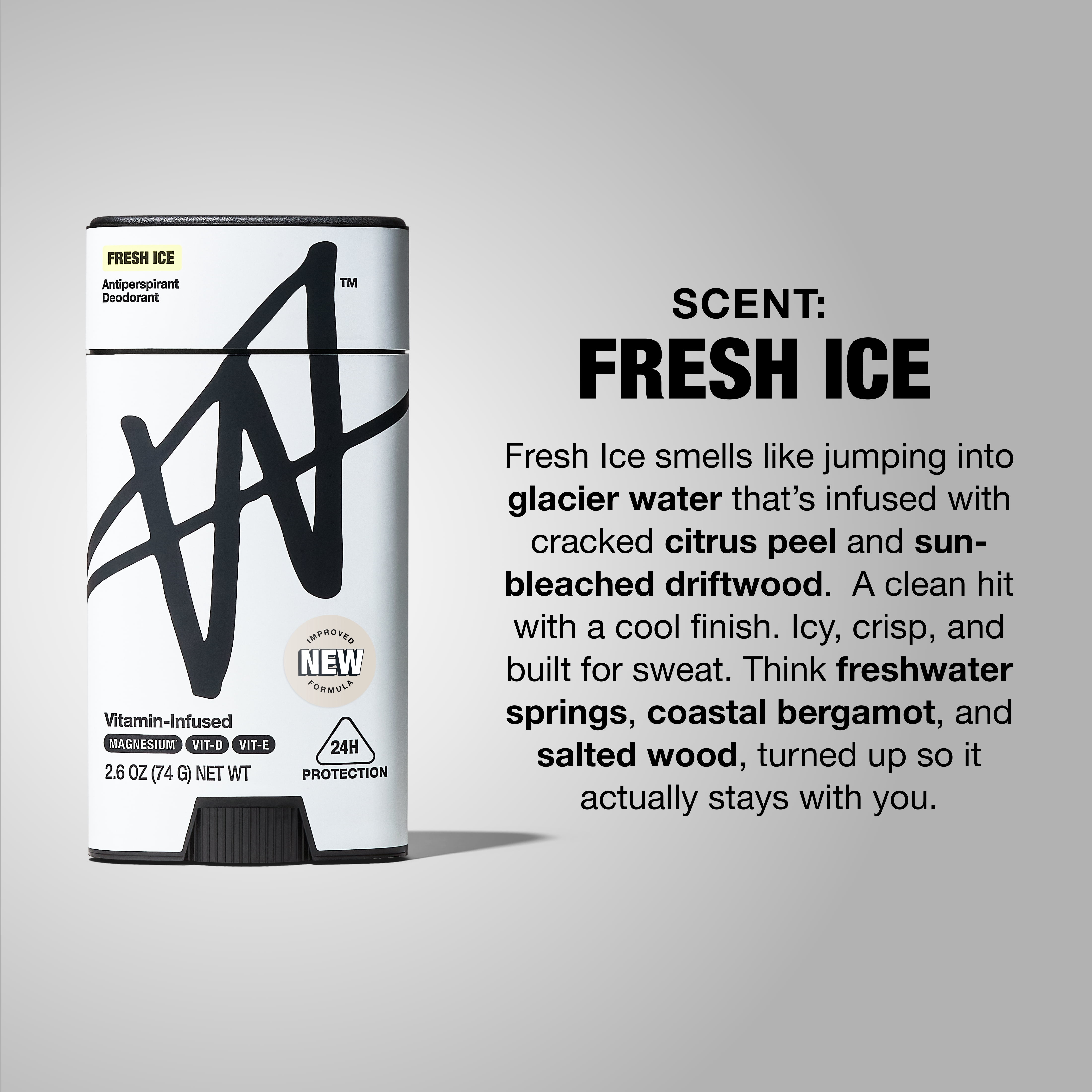 W By Jake Paul Men's Antiperspirant Deodorant - Odor Blocking - Sweat Protection - Fresh Ice - 2.6 oz - New