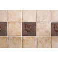 thumbnail image 2 of Premier Copper Products T4DBR-PKG8 4 x 4 in. Hammered Copper Rooster Tile - Pack of 8, 2 of 4