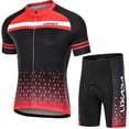 thumbnail image 1 of Maillot Conjunto de jersey de ciclismo para hombre Lixada, transpirable, de secado rápido, de manga Lixada Maillot, 1 of 7