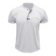 thumbnail image 3 of pstuiky camisetas de hombre, Blusa de manga corta con cuello vuelto, bolsillos y botones de color liso para hombre ropa de hombre s, 3 of 5