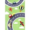 thumbnail image 1 of Nuloom 5' x 7' 6 Tapis Moreland Fait à la Main en Vert, 1 of 2