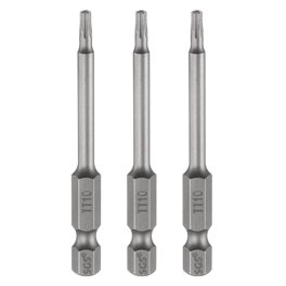Uxcell 5-Pack 1/4" Hex Shank Screwdriver Bits - 6mm Slotted/Flat Tip, Magnetic, 50mm Length