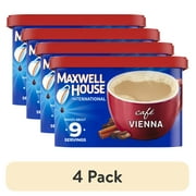 (4 pack) Maxwell House International Cafe Vienna Cafe Style Beverage Mix, 9 oz. Canister