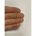 thumbnail image 6 of 10K Solid Real Yellow Gold Personalized Cursive T Initial Pendant Necklace, Available in Different Letters Charm with Diamond Cut Gifts for Her with 16" Gold Chain, 6 of 6