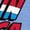 CAROLINA BLUE, variant on - Captain America Burst - Men's Short Sleeve Graphic T-Shirt