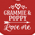 thumbnail image 4 of Inktastic Grammie and Poppy Love Me Boys or Girls Baby Bib, 4 of 4