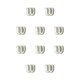 thumbnail image 1 of Soidarity Amortiguador para raqueta - Amplia aplicación Buen efecto de absorción de impactos Amortiguador de raqueta Shock white blanco 10Conjunto, 1 of 6