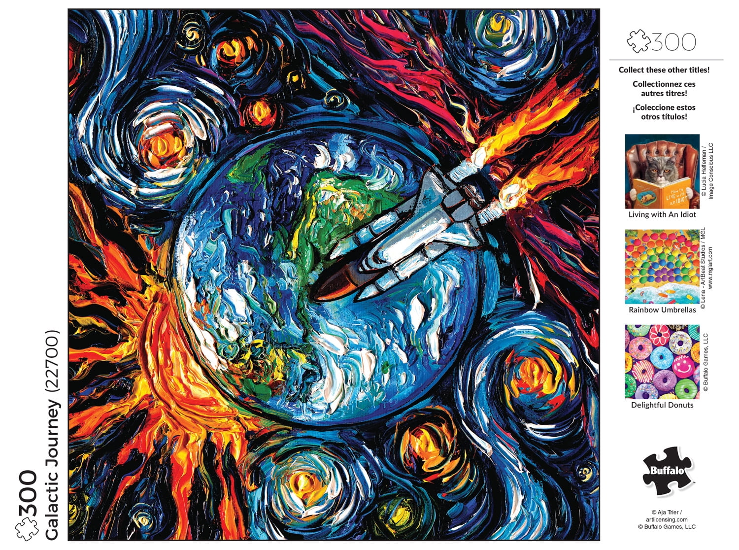 Buffalo Games Galactic Journey 300-Piece Interlocking Jigsaw Puzzle for Adults Ages 14+