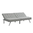 thumbnail image 4 of Sesslife Fabric Sofa Couch Bed, Small Loveseat for Small Spaces, Comfy Couch with Stainless Leg, Mid-Century Modern Sofa for Living Room Bedroom Apartment(Gray), 4 of 10