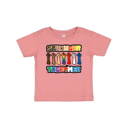 

Inktastic Stronger Together with Pride Large Gift Baby Boy or Baby Girl T-Shirt