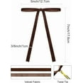 thumbnail image 3 of 24 Pcs Velvet Christmas Tree Bows Door Garland Decor Vintage Wreath Bow (3/8'' Wide, 5 * 7 inch), 3 of 11
