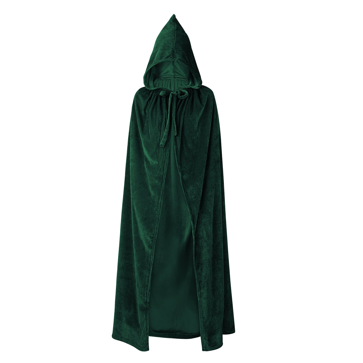 Zando Green Cloak with Hood Kids Hooded Cloak Cape Velvet Cloak Cape