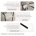thumbnail image 3 of Hassch 2-Pack Modern Accent Dining Chairs, Beige Linen Fabric Upholstered Armchairs with Ergonomic Back, Comfortable Padded Seat, Matte Black Metal Legs, 3 of 8