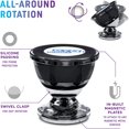 thumbnail image 2 of Magnetic Phone Holder by Gym Buddy - Stick-on-Metal Cell Phone Mount - Fits Any Smartphone - 360-Degree Rotation,, 2 of 5