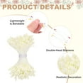 thumbnail image 3 of 3mm Double Head Flower Stamen 1020 Pcs Artificial Floral Stamens, Cream White, 3 of 6