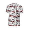 thumbnail image 6 of Wukai Monkey Print Men's Short-Sleeved Mesh T-Shirt,Quick-Dry Short Sleeve Workout T-Shirt-Small, 6 of 8