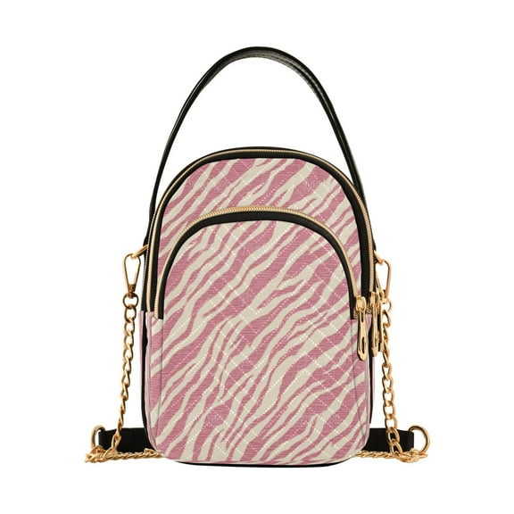 IAUYY Small Crossbody Bags for Women 15*21*8cm Leather Purses for Women Removable Strap with 3 Zipper Pocket Applicable to Birthday Gifts for Women,A Fashion Accessories