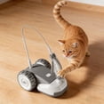 thumbnail image 6 of 3-in-1 Interactive Cat Toy - 2-Speed Automatic Moving Mouse Cat Toys Self Play with Hanging Feather String Ribbon and Wiggly Silicone Mice Tail for Bored Indoor Adult Cats Kittens, 6 of 8