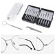 thumbnail image 3 of EeaseMX 1 juego de kit de reparación de gafas con tornillos y microdestornillador y pinzas para gafas., 3 of 7