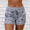 thumbnail image 2 of DHFJKG Womens Workout Shorts Summer Casual Drawstring High Waisted Star Printed Slim Fit Soft Yoga Shorts With Pockets Trendy Bottoms, 2 of 5