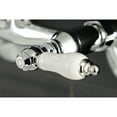 thumbnail image 4 of Kingston Brass KS512C Kingston Two-Handle 2-Hole Wall Mount Bar Faucet in Polished Chrome, 4 of 8