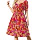 thumbnail image 1 of Vestido de manga corta para el Día de Concientización sobre la Dislexia ropa para mujer vestidos elegantes de tallas grandes vestidos de cóctel vestido para mujer, 1 of 7